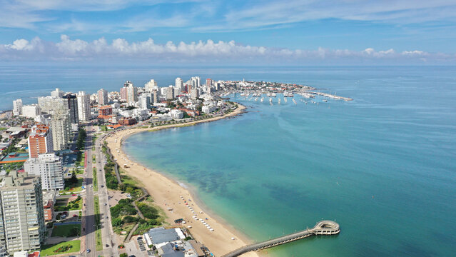 Vista aérea de Punta del Este, Uruguay